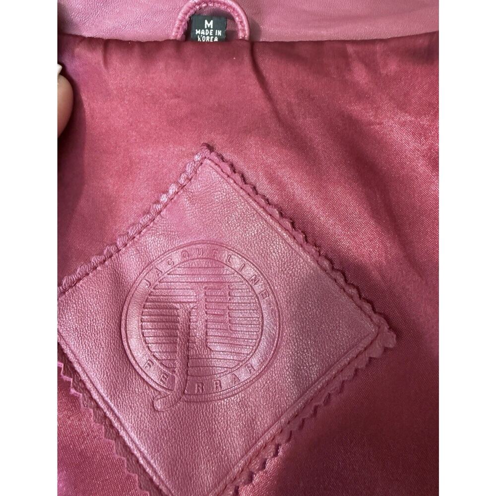 Jacqueline Ferrar Mauve Leather Jacket - Picture 14 of 17